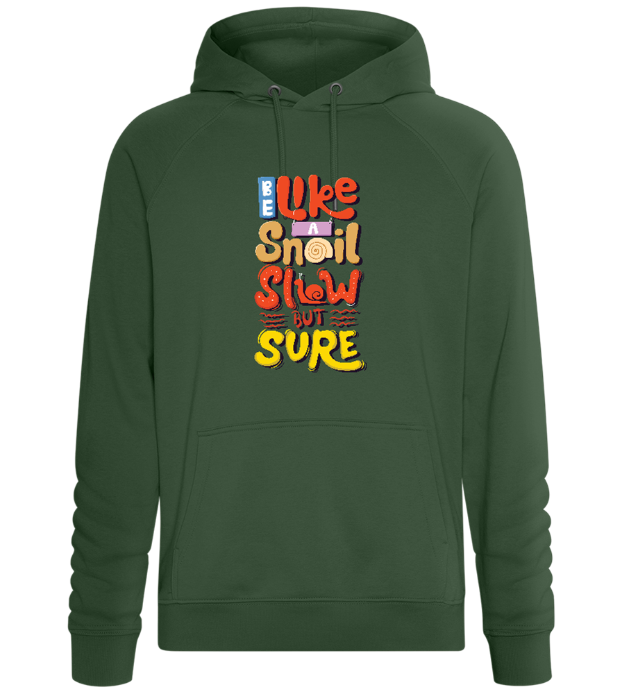 Slow but Sure Design - Comfort unisex hoodie_GREEN BOTTLE_front