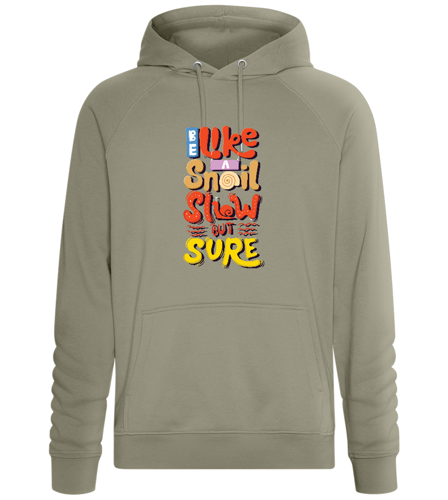 Slow but Sure Design - Comfort unisex hoodie_KHAKI_front