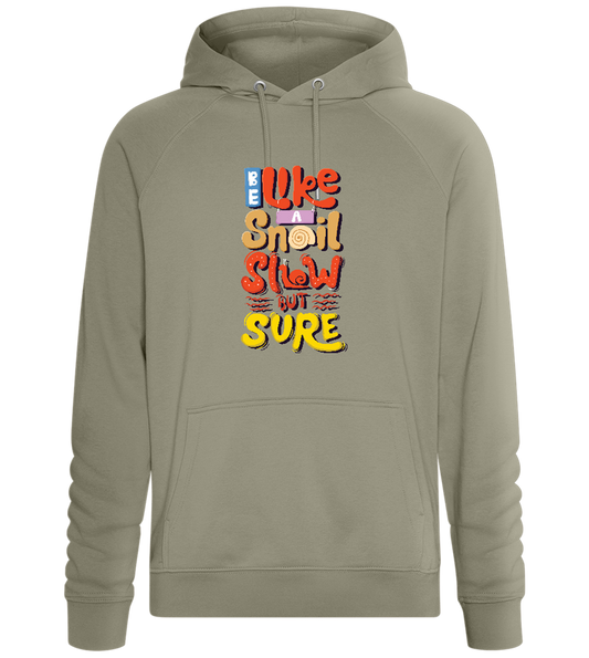 Slow but Sure Design - Comfort unisex hoodie_KHAKI_front