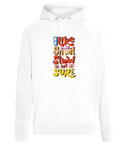 Slow but Sure Design - Comfort unisex hoodie_WHITE_front