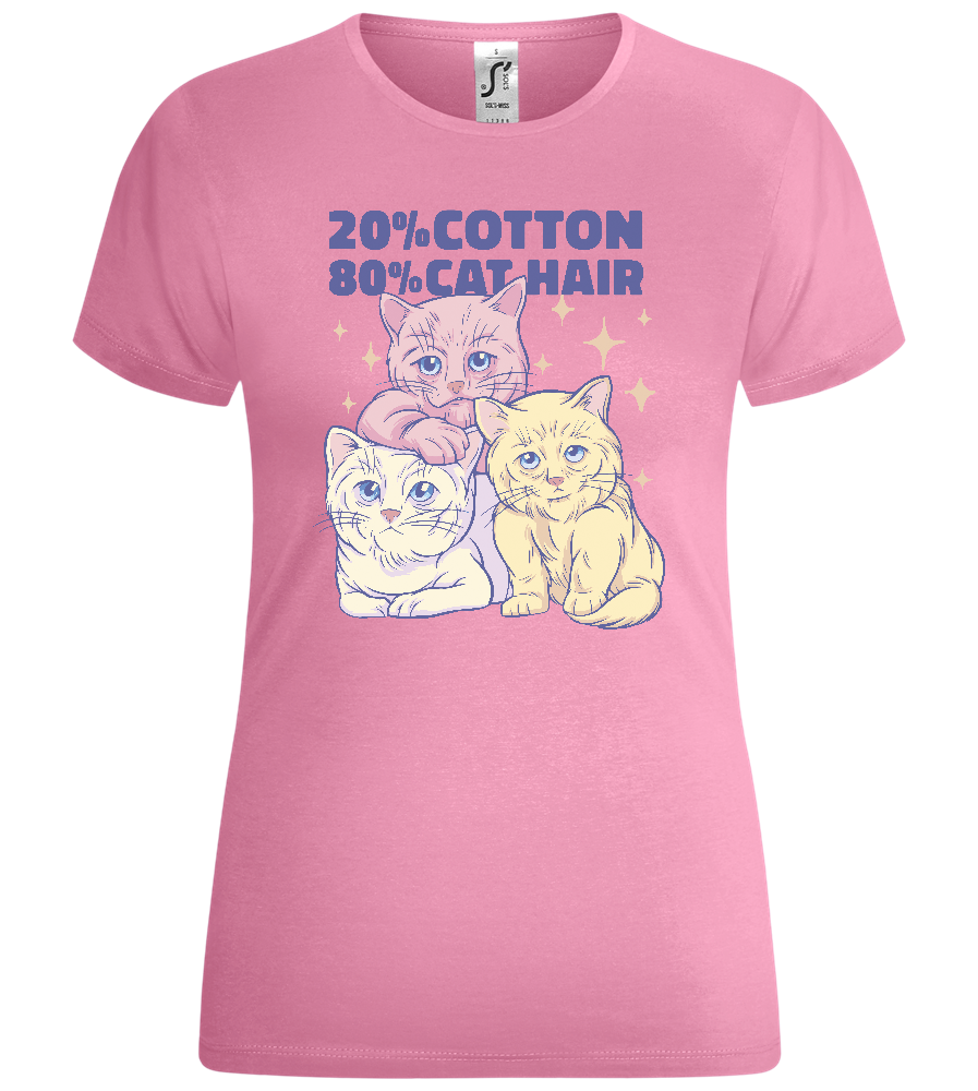Cotton and Cats Hair Design - Comfort women's t-shirt_PINK ORCHID_front