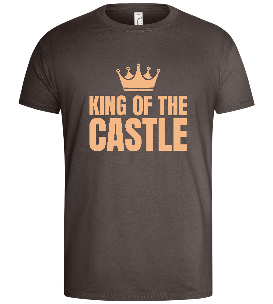 The Mighty King Design - Basic men's t-shirt_DARK GRAY_front