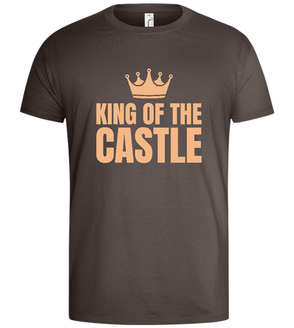 The Mighty King Design - Basic men's t-shirt_DARK GRAY_front