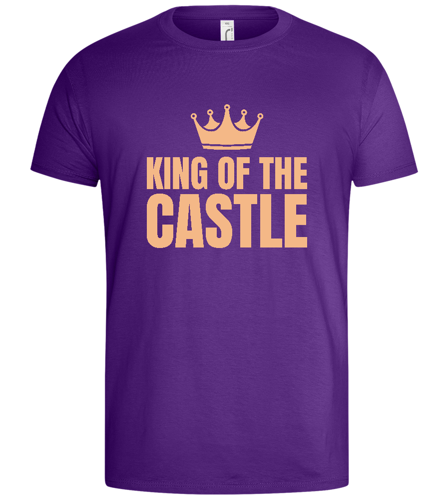 The Mighty King Design - Basic men's t-shirt_DARK PURPLE_front