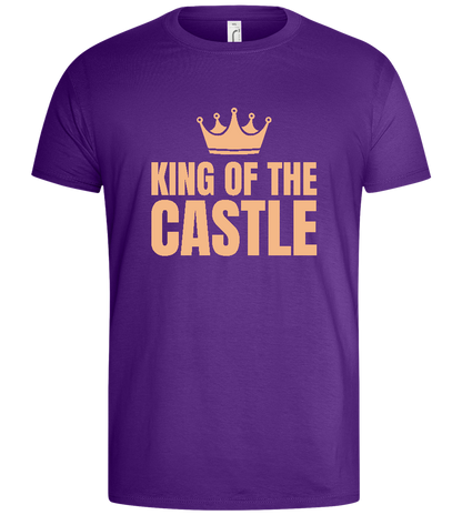 The Mighty King Design - Basic men's t-shirt_DARK PURPLE_front