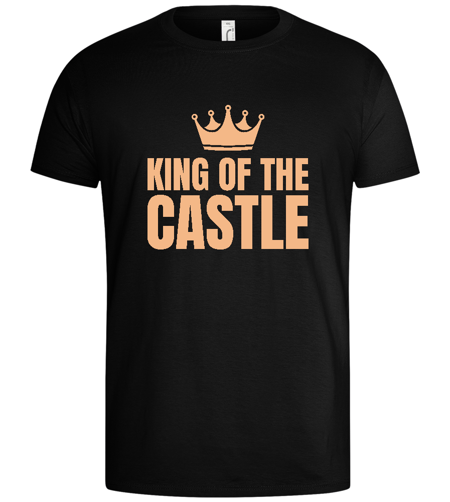 The Mighty King Design - Basic men's t-shirt_DEEP BLACK_front