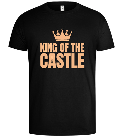 The Mighty King Design - Basic men's t-shirt_DEEP BLACK_front