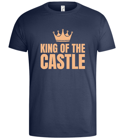 The Mighty King Design - Basic men's t-shirt_DENIM_front