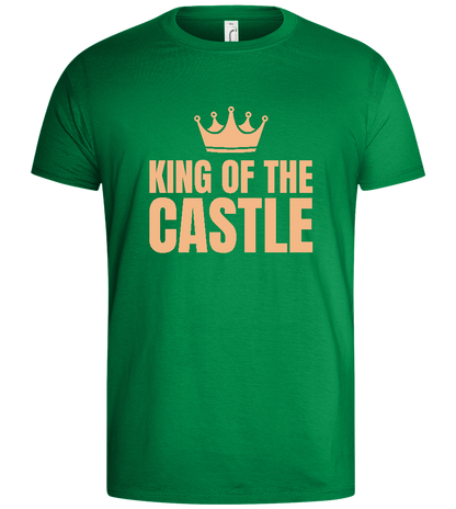 The Mighty King Design - Basic men's t-shirt_MEADOW GREEN_front