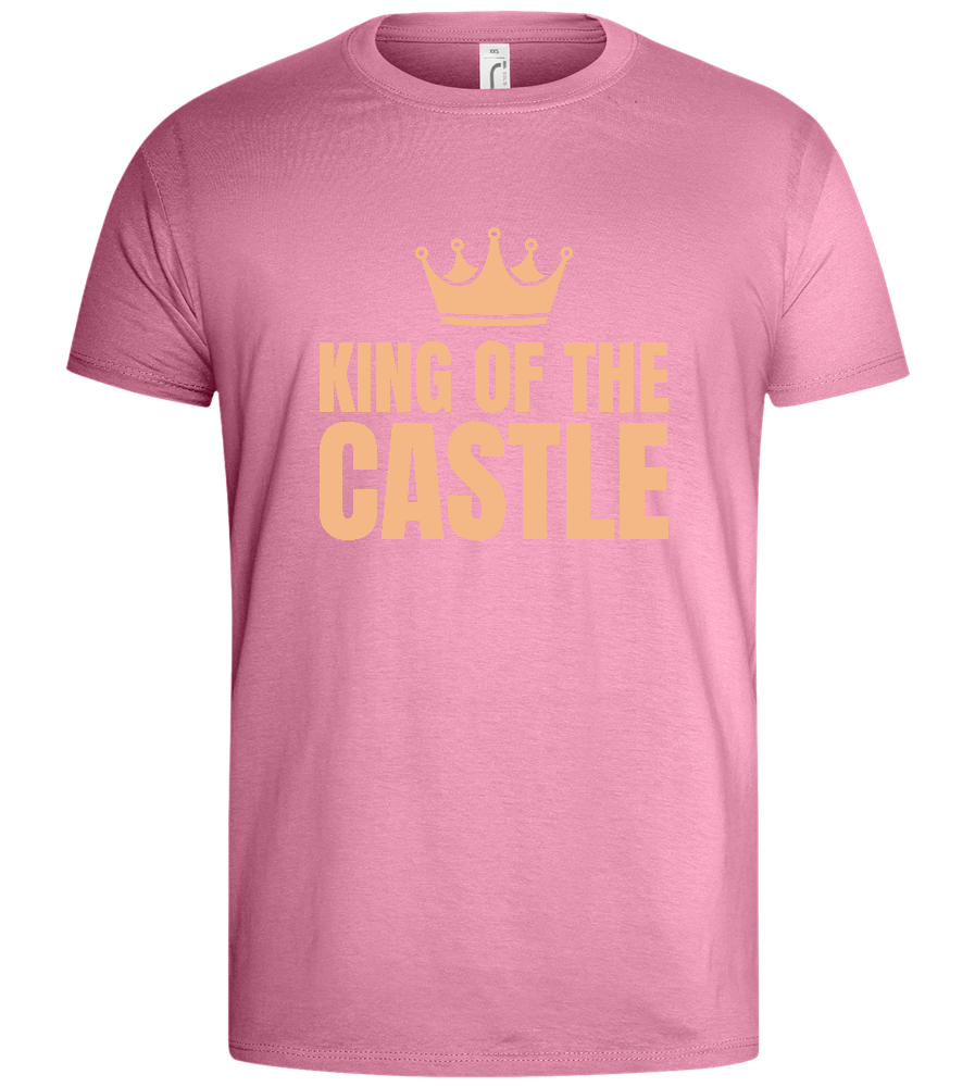 The Mighty King Design - Basic men's t-shirt_PINK ORCHID_front