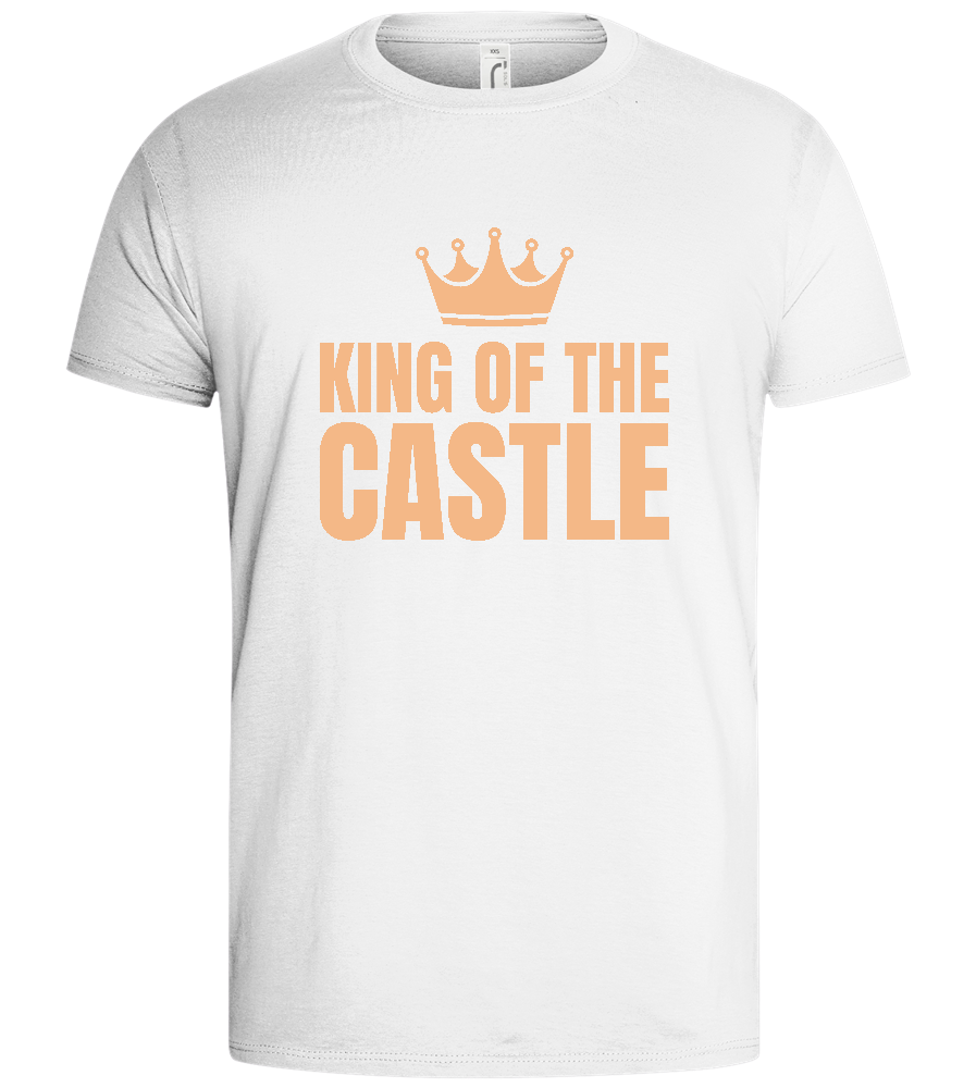 The Mighty King Design - Basic men's t-shirt_WHITE_front