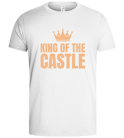 The Mighty King Design - Basic men's t-shirt_WHITE_front