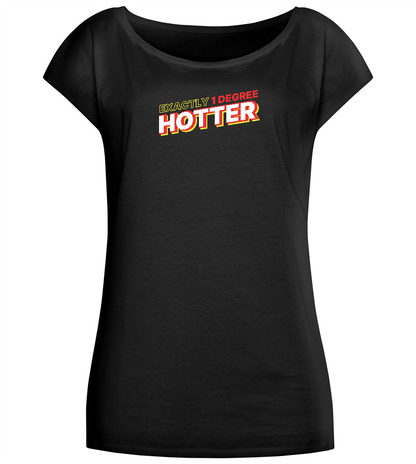 1 Degree Hotter Design - Comfort long t-shirt_DEEP BLACK_front