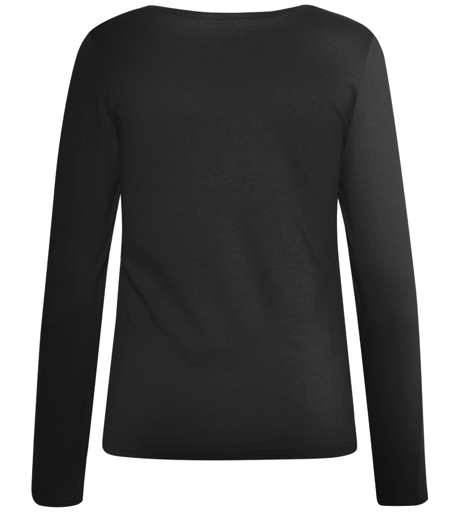 And Witch Vibes Design - Comfort women's long sleeve t-shirt_DEEP BLACK_back