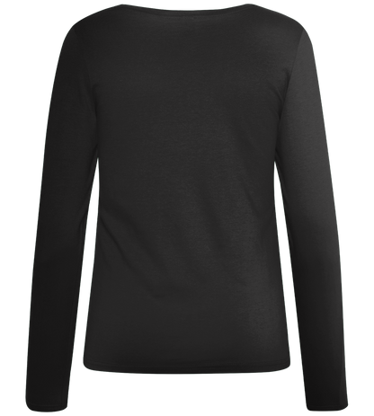 And Witch Vibes Design - Comfort women's long sleeve t-shirt_DEEP BLACK_back