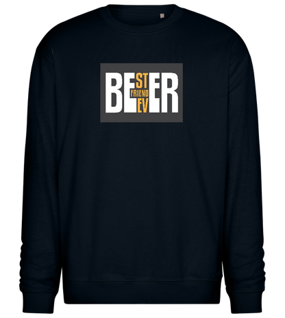 Beer Best Friend Ever Design - Comfort Essential Unisex Sweater_BLACK_front