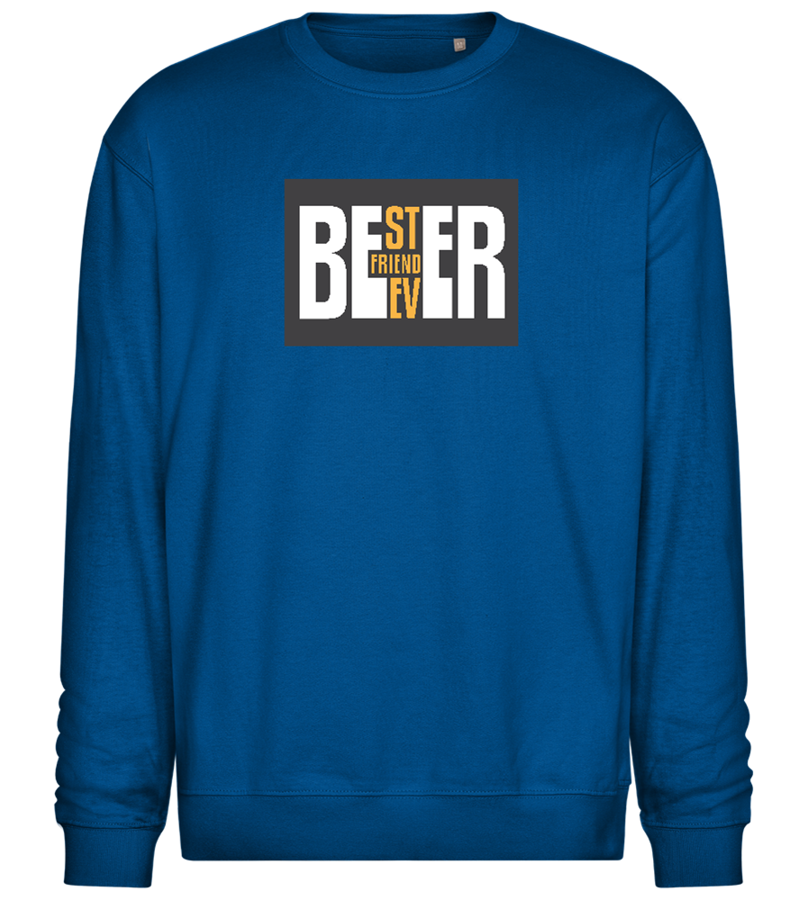 Beer Best Friend Ever Design - Comfort Essential Unisex Sweater_ROYAL_front