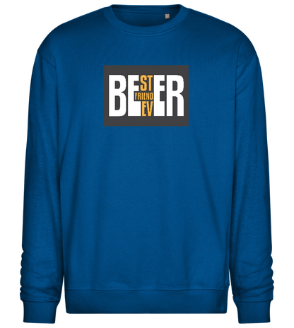 Beer Best Friend Ever Design - Comfort Essential Unisex Sweater_ROYAL_front