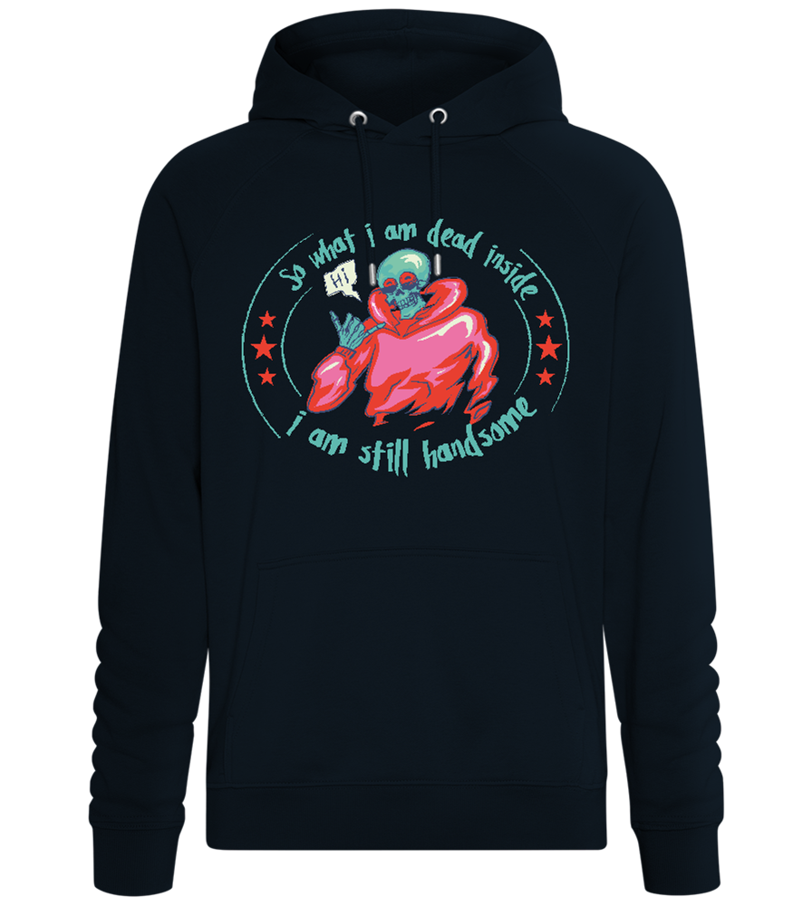 Still Handsome Design - Comfort unisex hoodie_BLACK_front