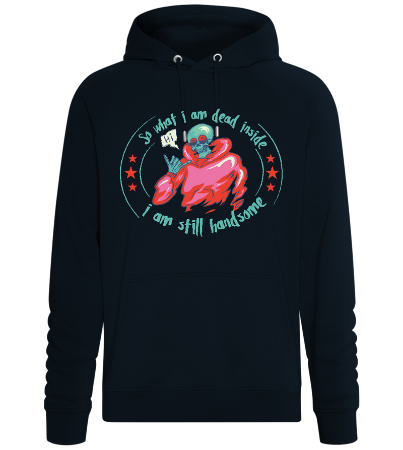 Still Handsome Design - Comfort unisex hoodie_BLACK_front