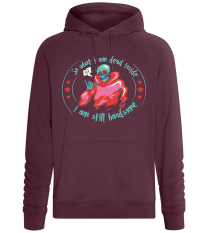 Still Handsome Design - Comfort unisex hoodie_BORDEAUX_front