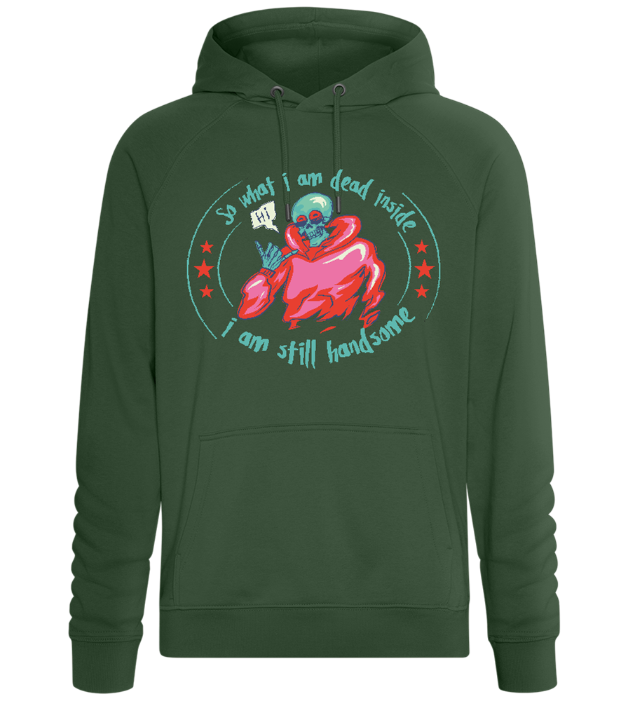 Still Handsome Design - Comfort unisex hoodie_GREEN BOTTLE_front