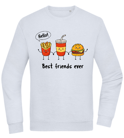 Best Friends Ever Food Design - Comfort Essential Unisex Sweater_CREAMY BLUE_front