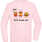 Best Friends Ever Food Design - Comfort Essential Unisex Sweater_LIGHT PEACH ROSE_front