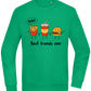 Best Friends Ever Food Design - Comfort Essential Unisex Sweater_MEADOW GREEN_front