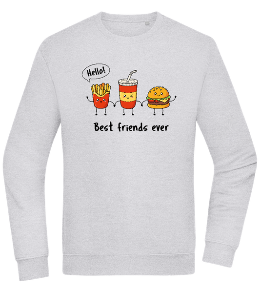 Best Friends Ever Food Design - Comfort Essential Unisex Sweater_ORION GREY II_front