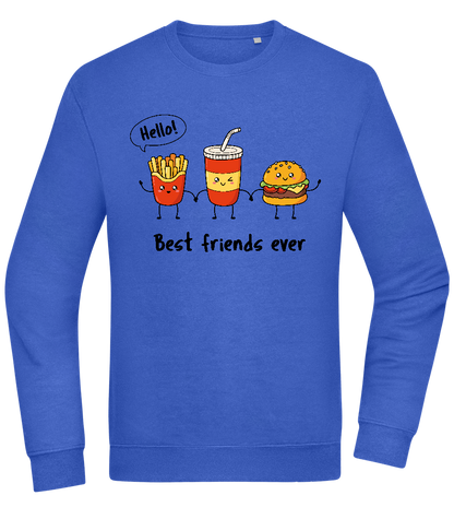 Best Friends Ever Food Design - Comfort Essential Unisex Sweater_ROYAL_front