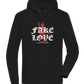 Fake Love Design - Premium unisex hoodie_BLACK_front