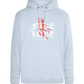 Fake Love Design - Premium unisex hoodie_CREAMY BLUE_front