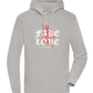 Fake Love Design - Premium unisex hoodie_ORION GREY II_front