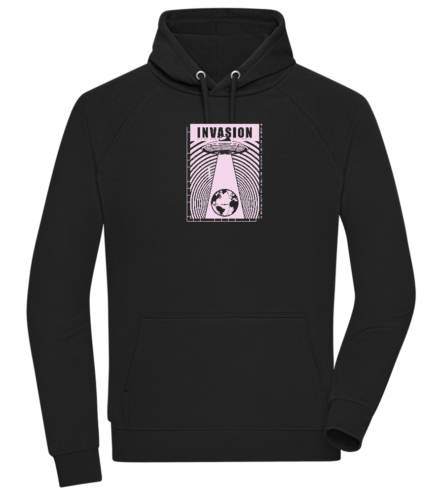 Invasion Ufo Design - Comfort unisex hoodie_BLACK_front