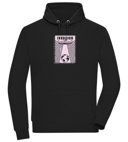 Invasion Ufo Design - Comfort unisex hoodie_BLACK_front