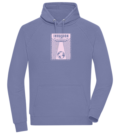 Invasion Ufo Design - Comfort unisex hoodie_BLUE_front