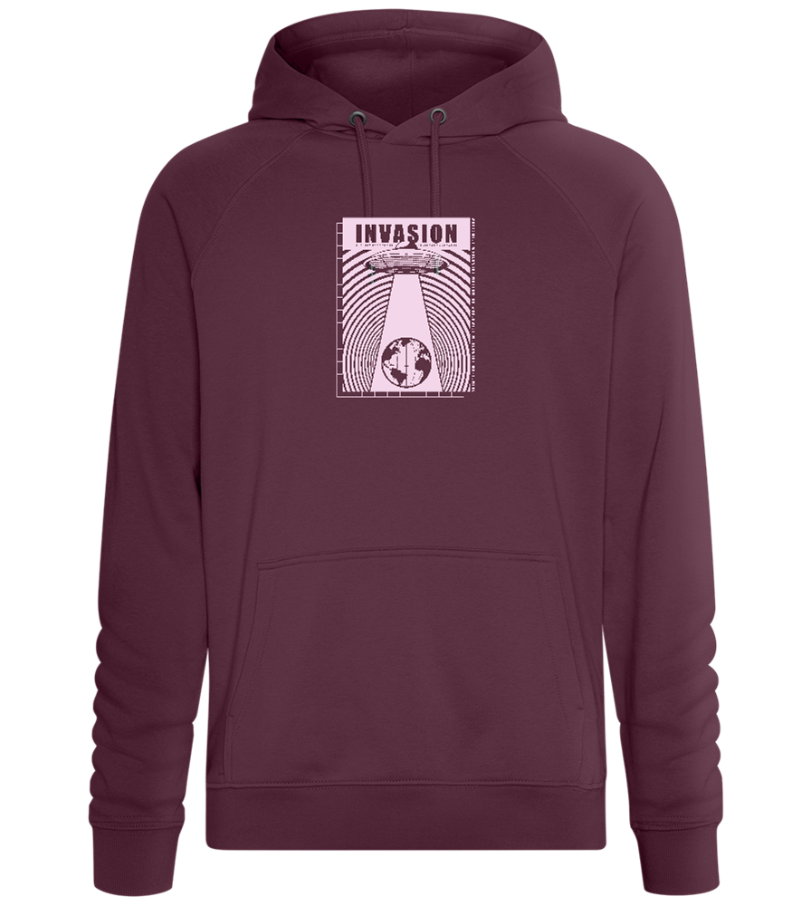 Invasion Ufo Design - Comfort unisex hoodie_BORDEAUX_front