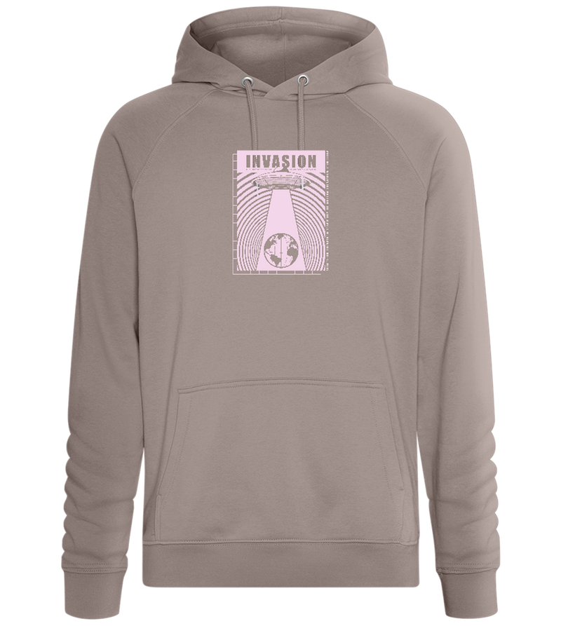 Invasion Ufo Design - Comfort unisex hoodie_CHARCOAL CHIN_front