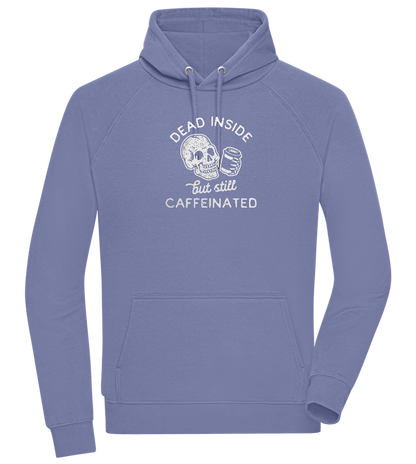 Dead Inside Caffeinated Design - Comfort unisex hoodie_BLUE_front