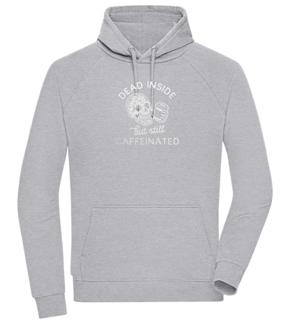 Dead Inside Caffeinated Design - Comfort unisex hoodie_ORION GREY II_front