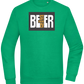 Beer Best Friend Design - Comfort Essential Unisex Sweater_MEADOW GREEN_front