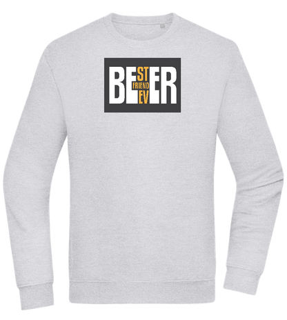 Beer Best Friend Design - Comfort Essential Unisex Sweater_ORION GREY II_front