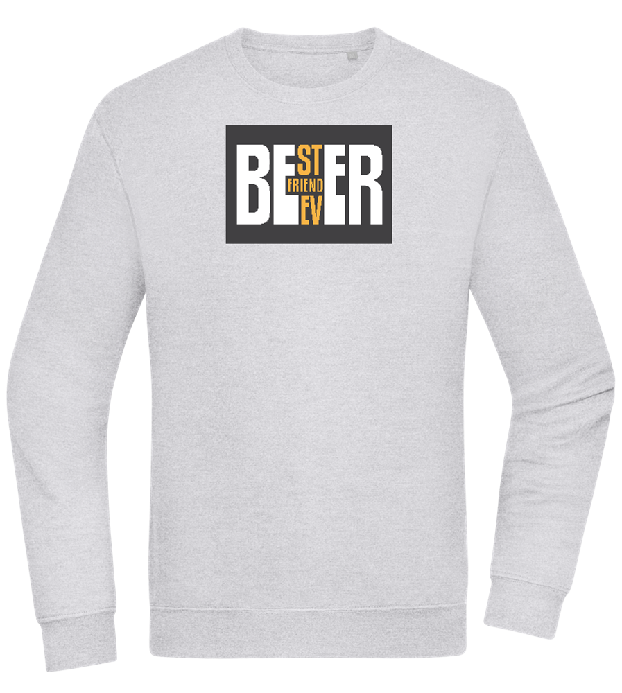 Beer Best Friend Design - Comfort Essential Unisex Sweater_ORION GREY II_front