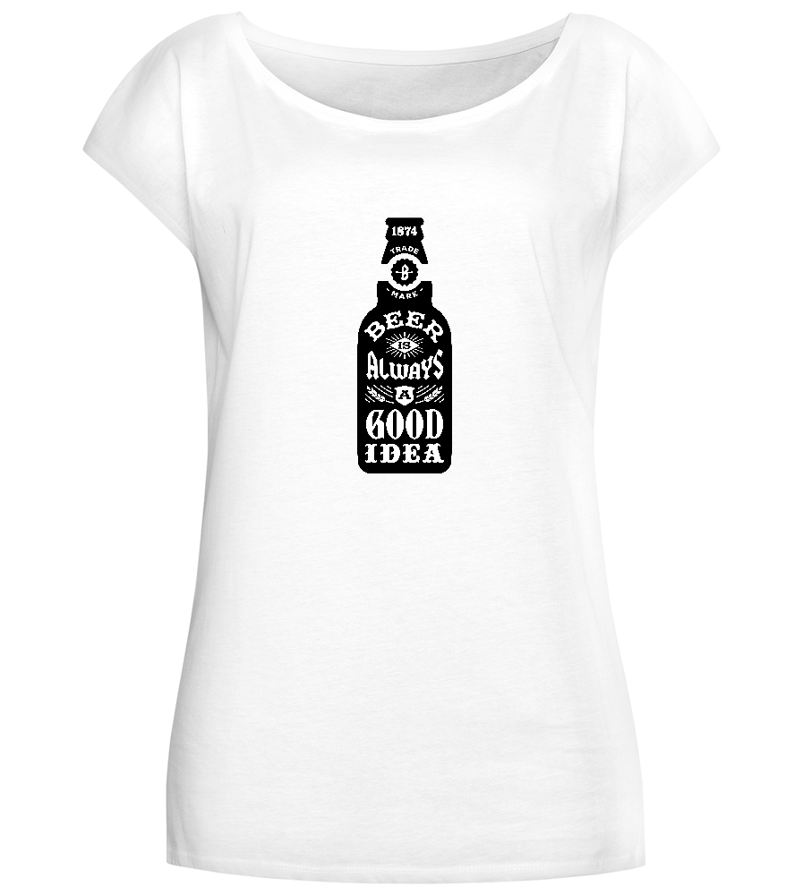 Beer Good Idea Design - Comfort long t-shirt_WHITE_front