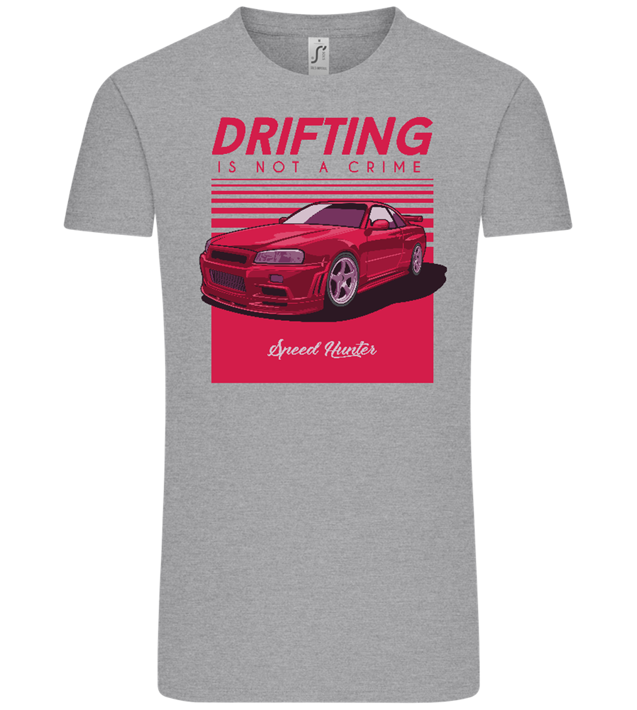 Drifting Not A Crime Design - Comfort Unisex T-Shirt_ORION GREY_front