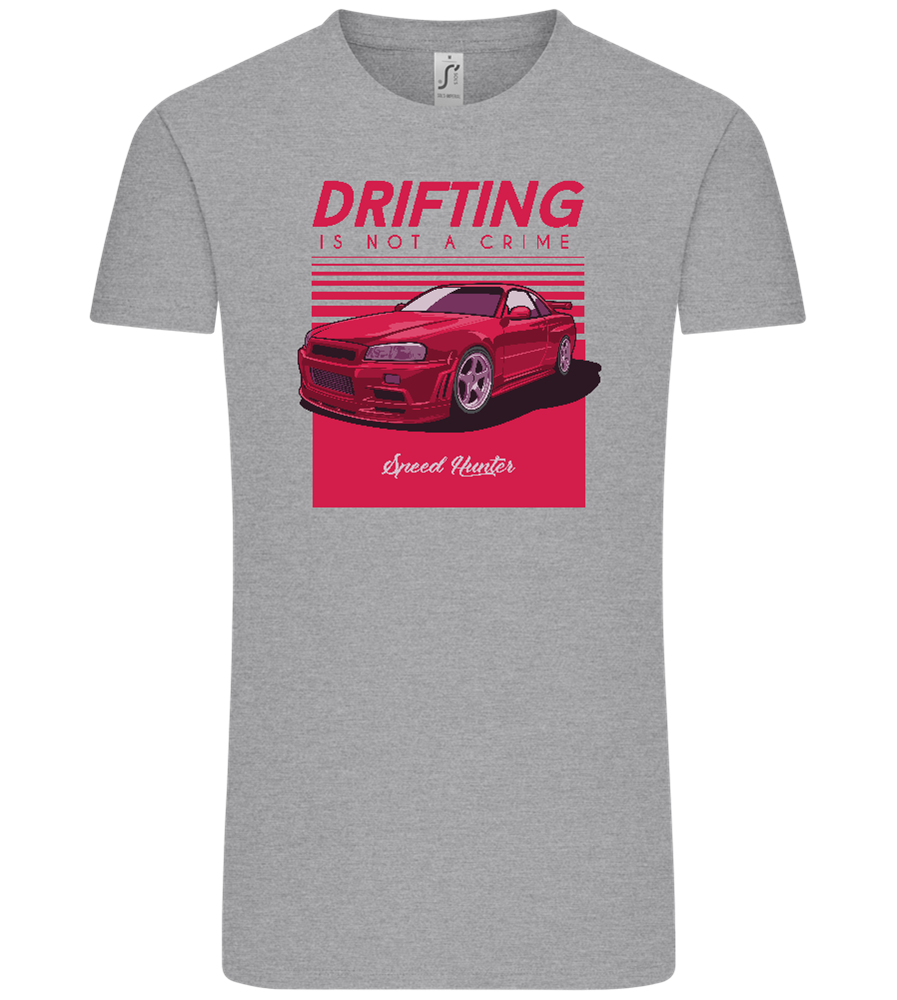 Drifting Not A Crime Design - Comfort Unisex T-Shirt_ORION GREY_front