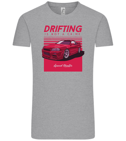 Drifting Not A Crime Design - Comfort Unisex T-Shirt_ORION GREY_front