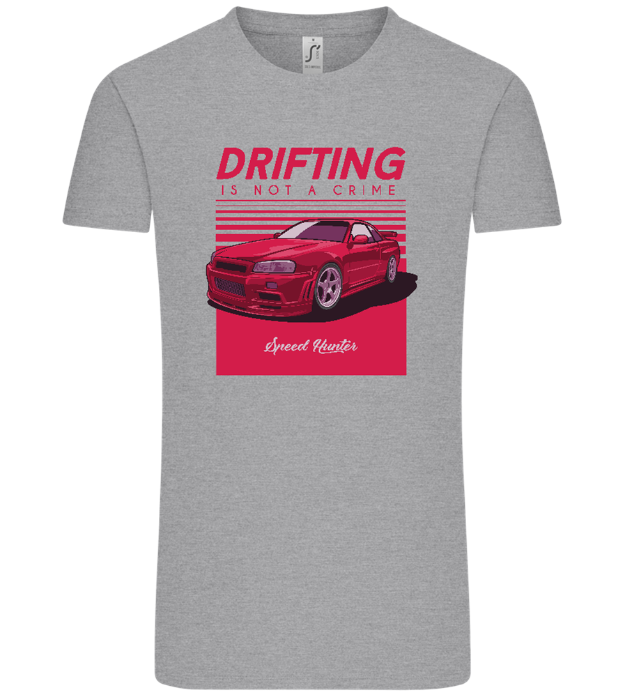 Drifting Not A Crime Design - Comfort Unisex T-Shirt_ORION GREY_front