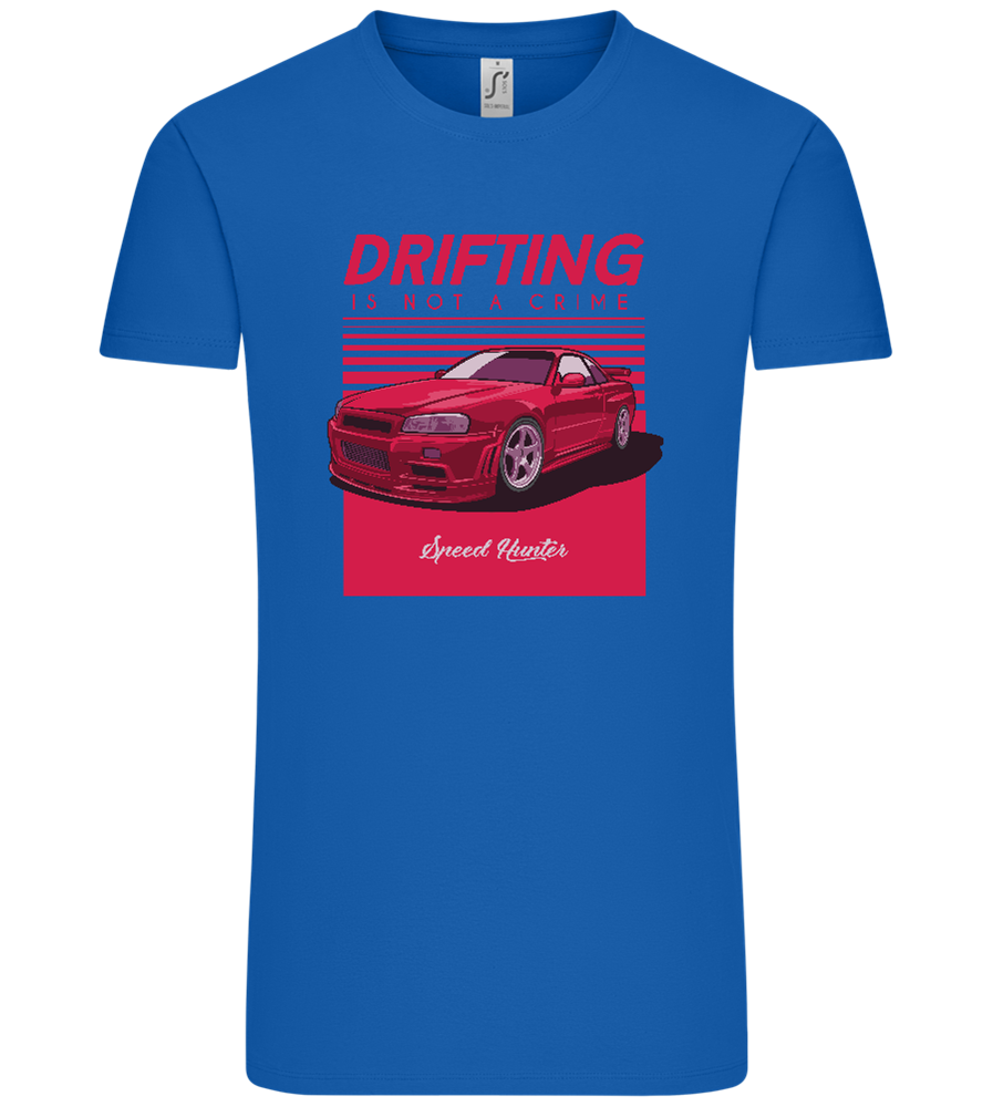Drifting Not A Crime Design - Comfort Unisex T-Shirt_ROYAL_front